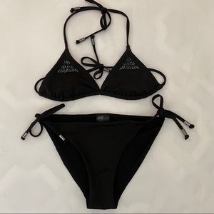 H&M Black Triangle Bikini Set